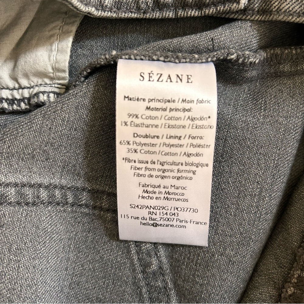 Sezane Le Wide Leg jeans grey - Picture 14 of 15